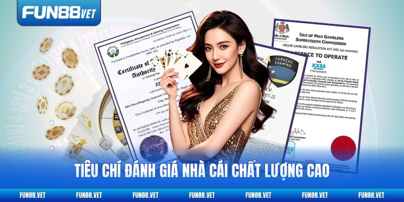 Tiêu chí đánh giá nhà cái chất lượng cao