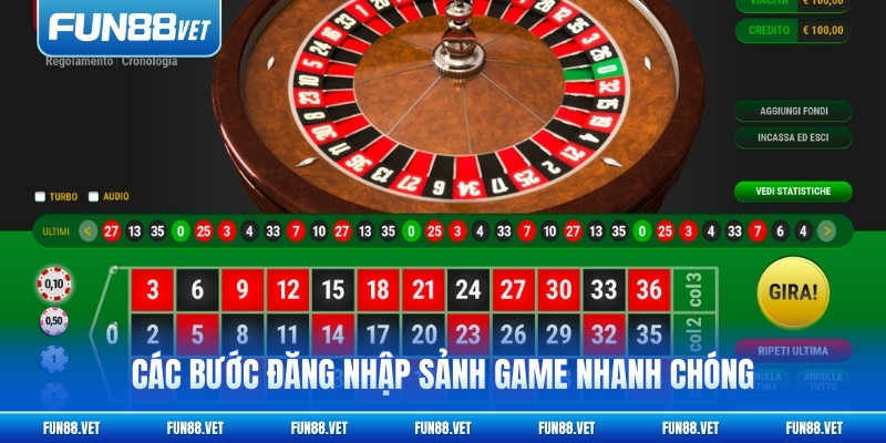 Các bước đăng nhập sảnh game nhanh chóng